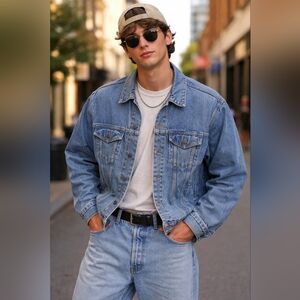 Vintage Men LEVI Strauss Jacket size large distressed style 70507–4890